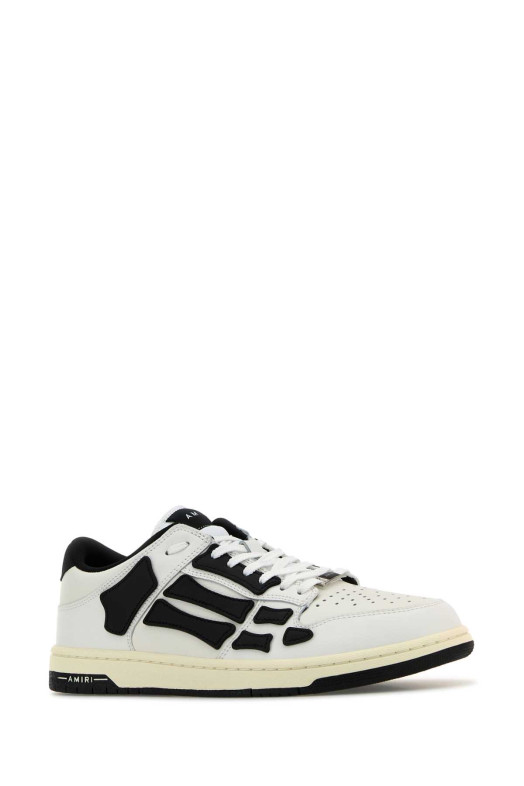Tow-tone leather Skel sneakers White/Black AMIRI (AMFOSR1047)