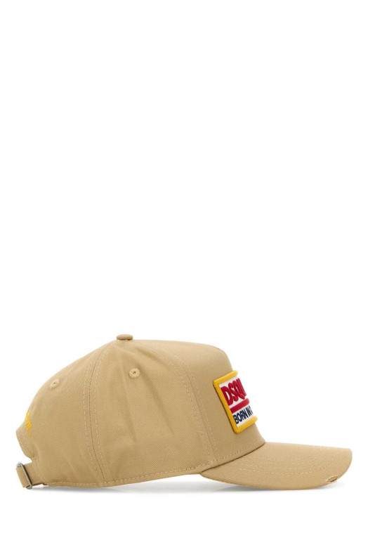 Бежевая хлопковая бейсболка DSQUARED (BCM098305C00001) DSQUARED2