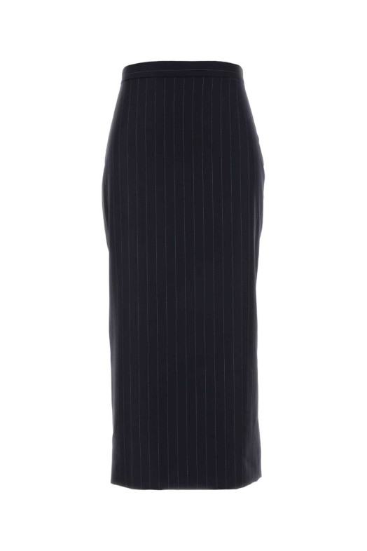 Шерстяная юбка с вышивкой GIVENCHY (BW413J16UQ)