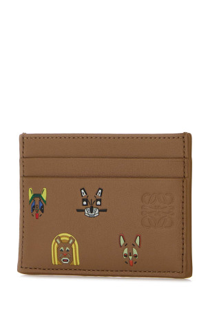 Camel leather Cats card holder LOEWE (C643322X47)