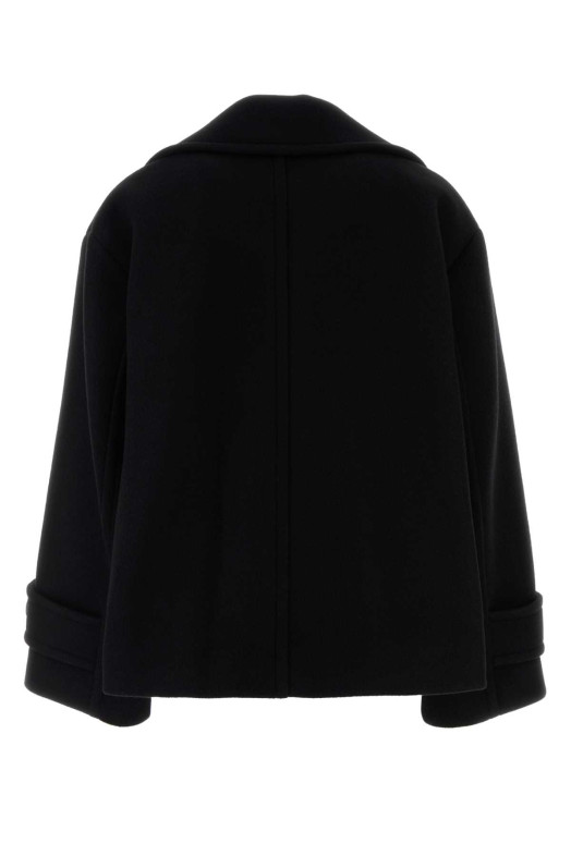 Черное пальто из смешанной шерсти CHLOE (CH25AMA96952) CHLOÉ