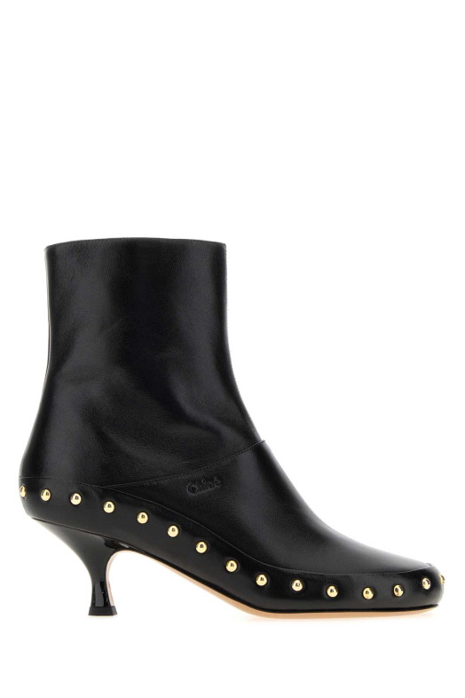 Black leather Junie ankle boots CHLOE (CH26A20OUN)