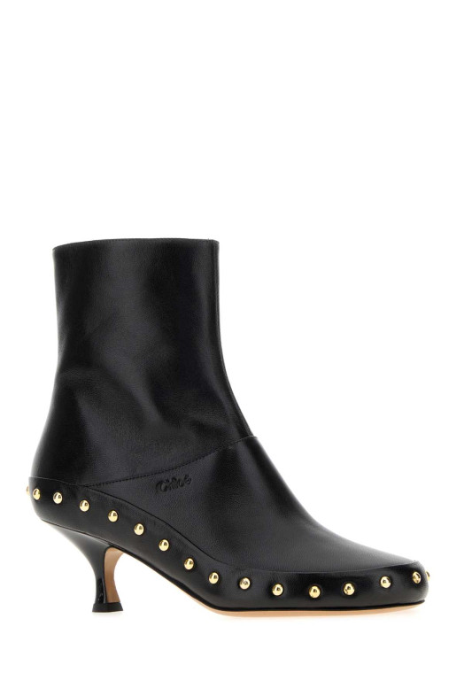 Black leather Junie ankle boots CHLOE (CH26A20OUN)