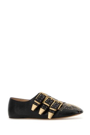 Black leather Susan ballerinas CHLOE (CH26S16YUR)