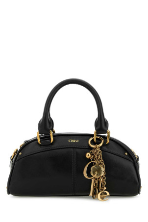 Black small leather Bowling ChloÃ© small handbag CHLOE (CH26SS956Q86)
