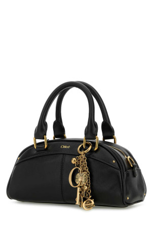 Black small leather Bowling ChloÃ© small handbag CHLOE (CH26SS956Q86)