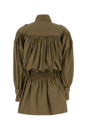 Olive green poplin trench coat CHLOE (CH26UMA05144)