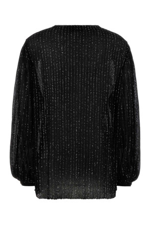 Black viscose blend blouse MISSONI (DS26SJ0ABK01GH)