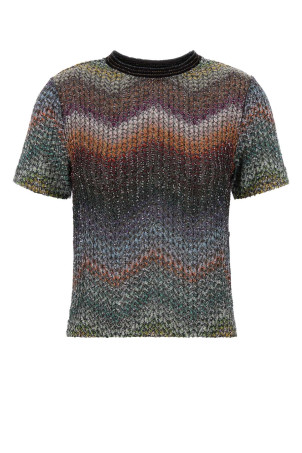 Футболка з вишивкою з віскозної суміші MISSONI (DS26SL00BC005Y)