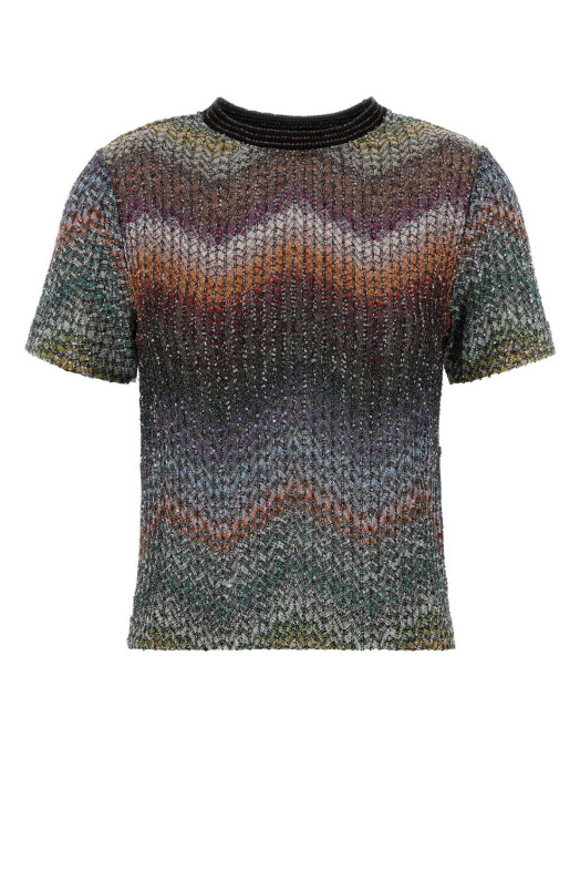 Embroidered viscose blend t-shirt MISSONI (DS26SL00BC005Y)