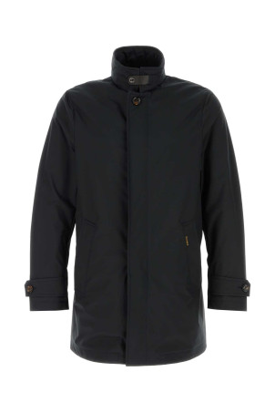 Black polyester blend Duca jacket Blue MOORER (DUCAADS)