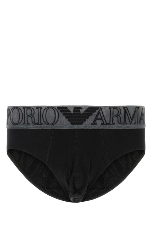 Black stretch cotton brief EMPORIO ARMANI (EM000229AF18890)