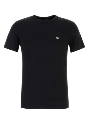 Black stretch cotton t-shirt EMPORIO ARMANI (EM000379AF14133)