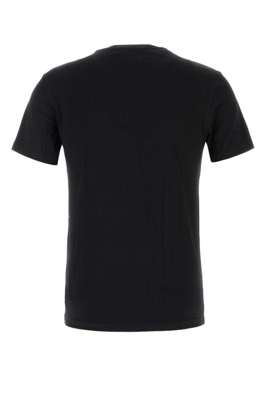 Черная футболка из эластичного хлопка EMPORIO ARMANI (EM000379AF14133)