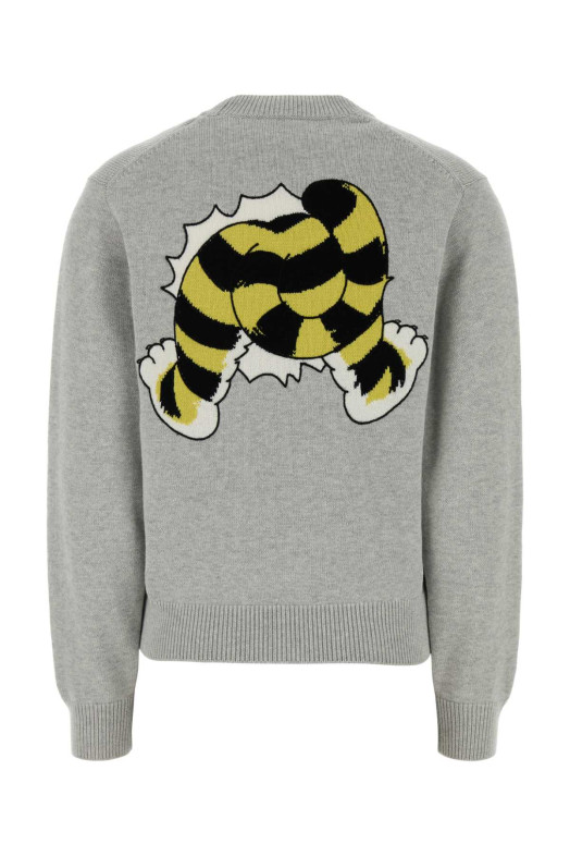 Свитер из серой шерстяной смеси KENZO (FG52PU7443LO)