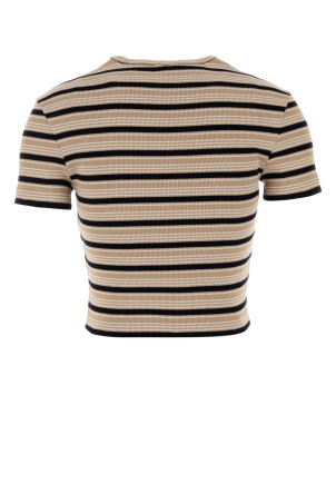 Embroidered stretch cotton t-shirt FENDI (FS8110AW88)