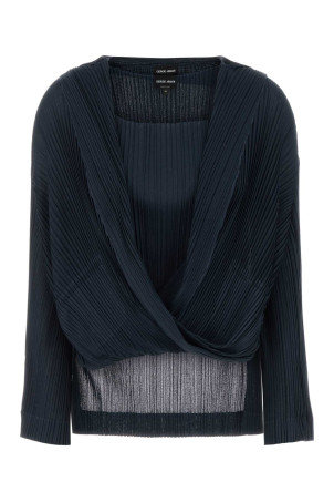 Navy blue jersey blouse GIORGIO ARMANI (GW003427AF23439)