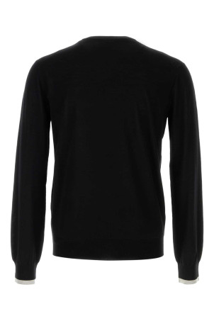 Black wool sweater Black-grey LOEWE (H526Y14KMF)