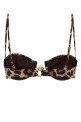 Printed stretch nylon Hammond bikini top REINA OLGA (HAMMOND20TOP)