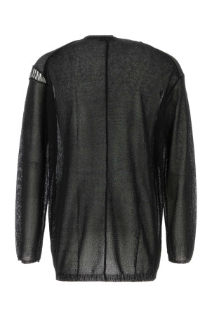 Black cotton and polyester sweater Black YOHJI YAMAMOTO (HKK17988)
