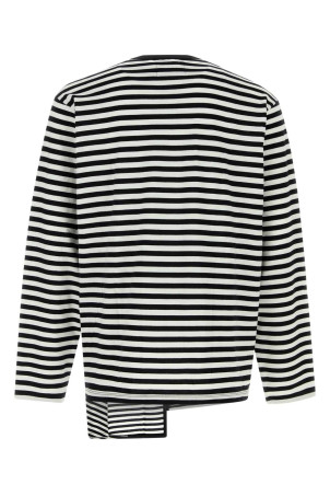 Embroidered cotton t-shirt Black YOHJI YAMAMOTO (HKT56074)