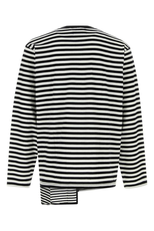 Embroidered cotton t-shirt Black YOHJI YAMAMOTO (HKT56074)