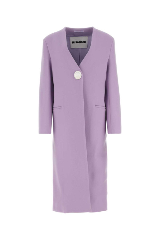 Кашемировое пальто лилового цвета Pink JIL SANDER (J01AA0101J35002)