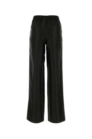 Black satin Kadala palazzo pant Black LOULOU DE SAISON (KADALA)