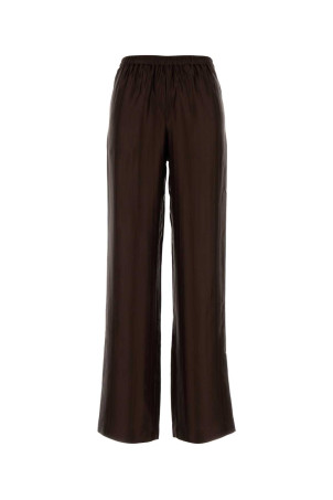 Chocolate satin Kadala palazzo pant LOULOU DE SAISON (KADALA)