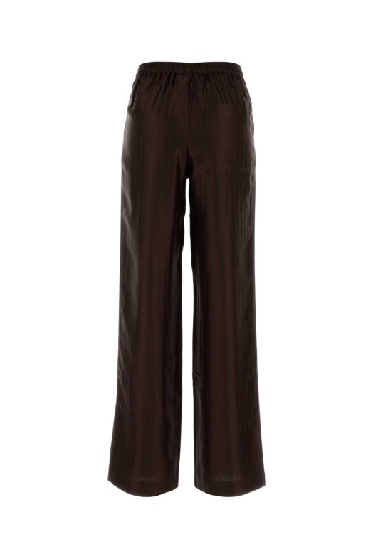 Chocolate satin Kadala palazzo pant LOULOU DE SAISON (KADALA)