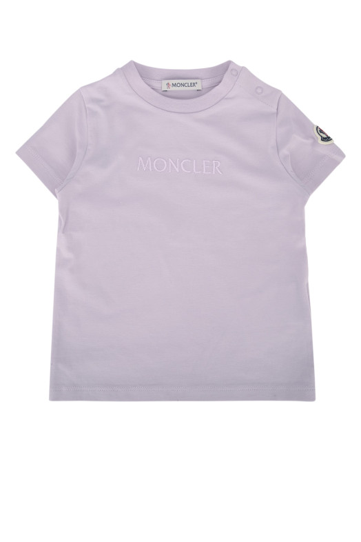 Футболка SS синего цвета MONCLER JR (L19518C0001089AUM)