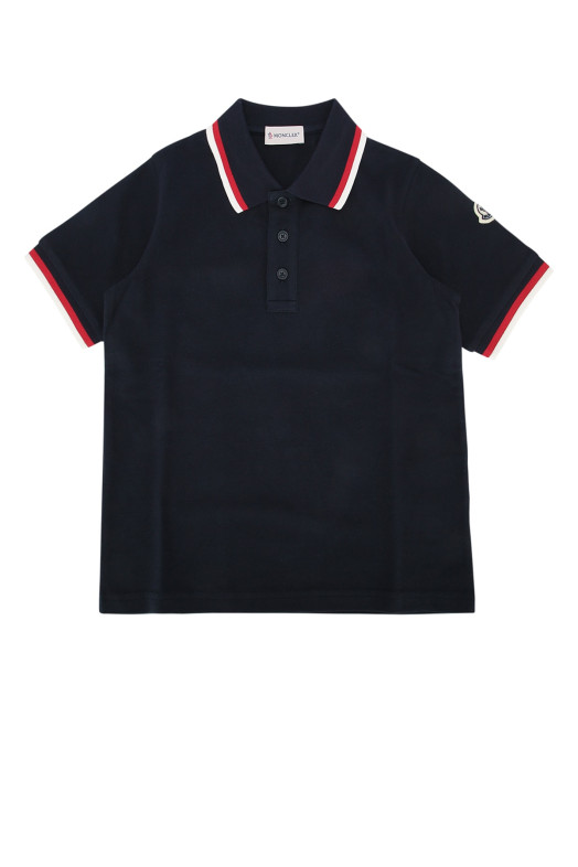 Футболка SS POLO Blue MONCLER для детей (L19548A000038496W) MONCLER JR