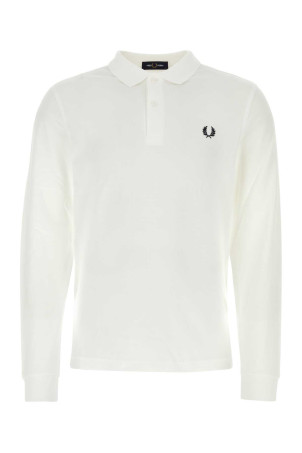 Біла сорочка-поло з піке від FRED PERRY (M6006)