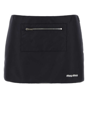 Navy blue nylon mini skirt Blue MIU MIU (MG2583SOOO181A)
