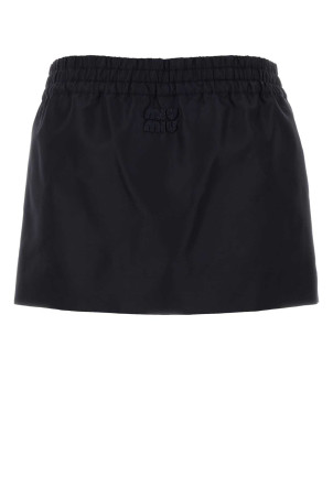 Navy blue nylon mini skirt Blue MIU MIU (MG2601SOOO16QX)