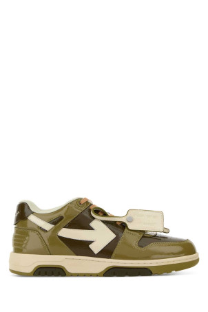 Two-tone leather Out Of Office sneakers OFF WHITE (OMIA189F25LEA00A)
