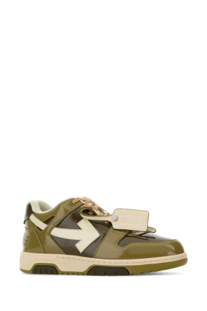 Two-tone leather Out Of Office sneakers OFF WHITE (OMIA189F25LEA00A)