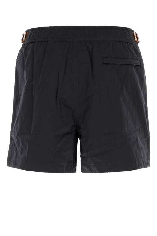 Navy blue nylon swimming shorts ZEGNA (RAHB10A3BHRS00)