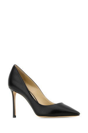 Black leather Romy 85 pumps Black JIMMY CHOO (ROMY85KID)