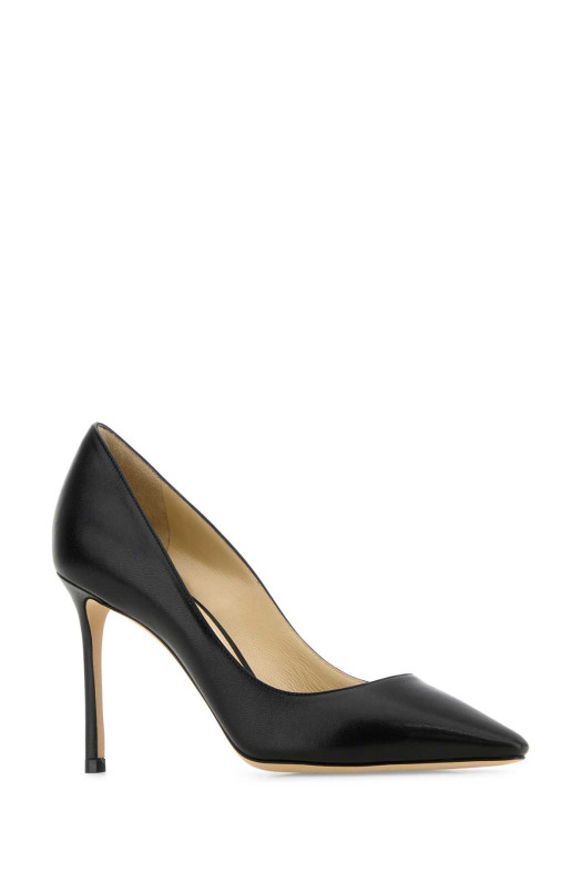 Black leather Romy 85 pumps Black JIMMY CHOO (ROMY85KID)