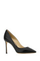 Black leather Romy 85 pumps Black JIMMY CHOO (ROMY85KID)