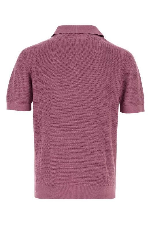 Purple cotton polo shirt ZEGNA (RUHC26A3C31)