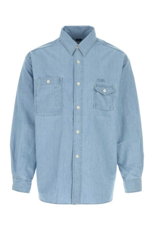 Light-blue chambray oversize shirt NANAMICA (S26SG011E)