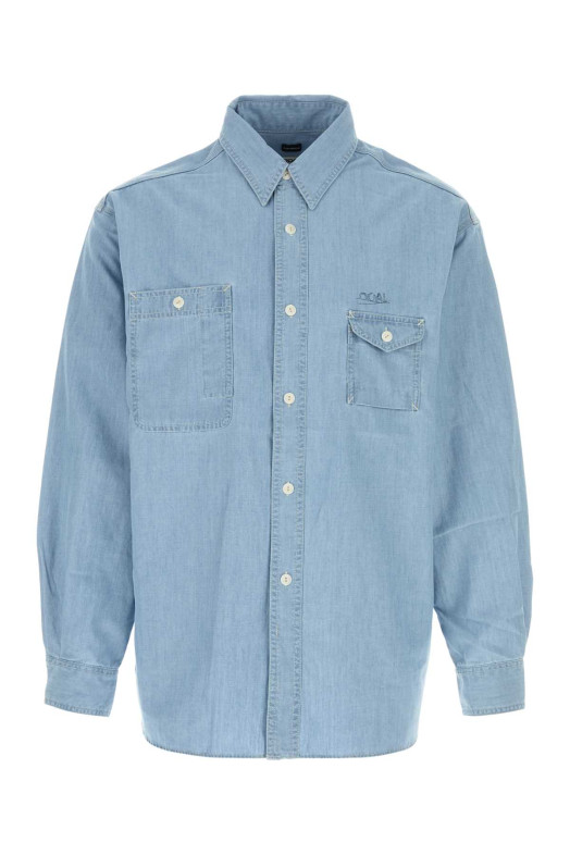 Light-blue chambray oversize shirt NANAMICA (S26SG011E)
