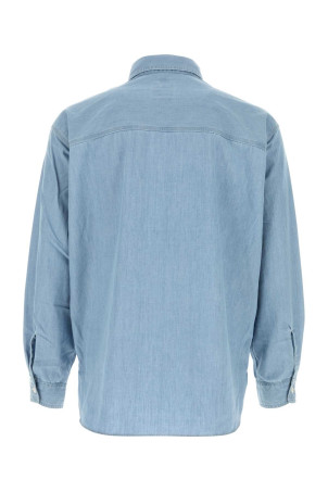 Light-blue chambray oversize shirt NANAMICA (S26SG011E)