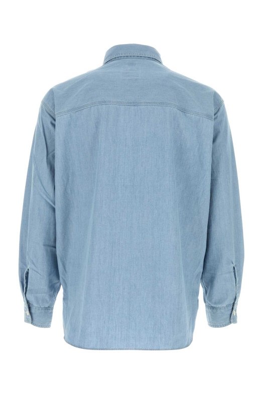Light-blue chambray oversize shirt NANAMICA (S26SG011E)