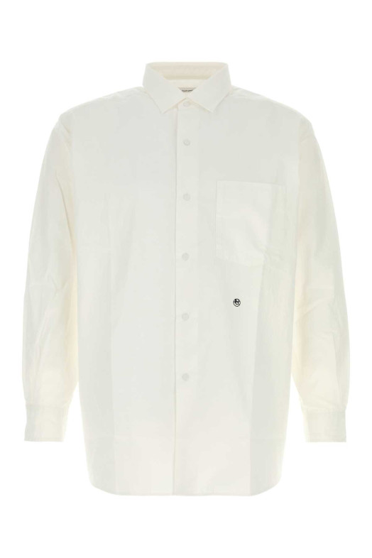 White cotton blend oversize shirt NANAMICA (S26SG082E)