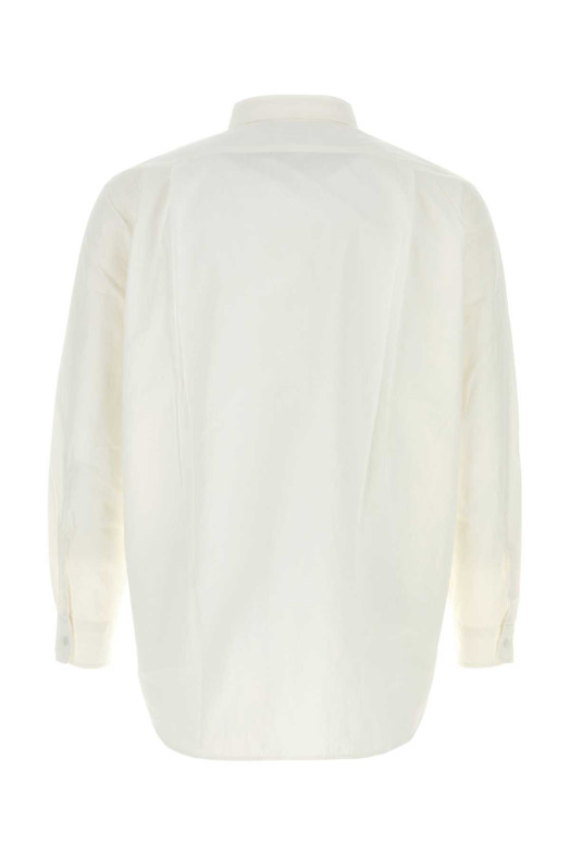 White cotton blend oversize shirt NANAMICA (S26SG082E)