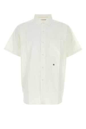 White cotton blend oversize shirt NANAMICA (S26SG088E)