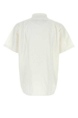 White cotton blend oversize shirt NANAMICA (S26SG088E)